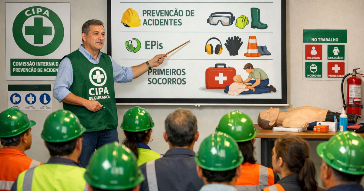 Treinamento da CIPA: o que deve ser incluído na capacitação obrigatória segundo a NR-05